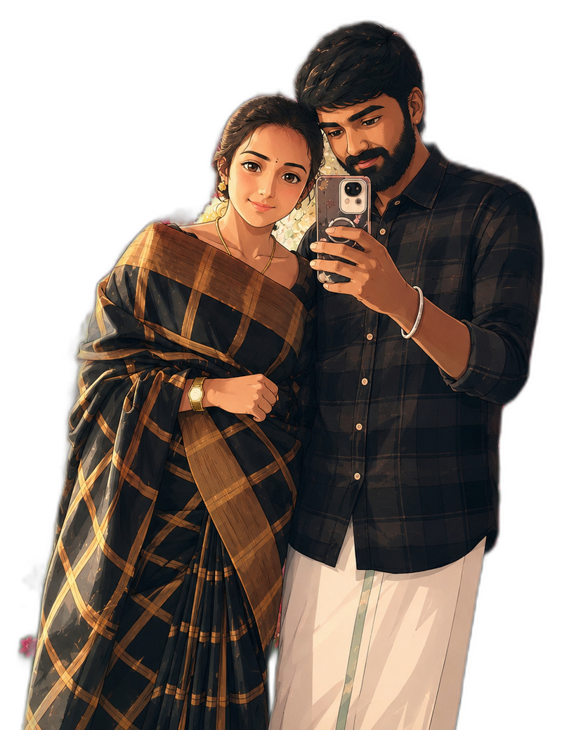 Shanmugananthan and Aishwarya together